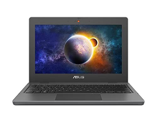 ASUS BR1100 Laptop, 11.6" (29.46cm) HD Anti-Glare Display, Intel Celeron N4500, 8GB RAM, 128GB SSD, MIL-STD 810H Durability, Windows 10 Home, Dark Grey, BR1100CKA-GJ0746W
