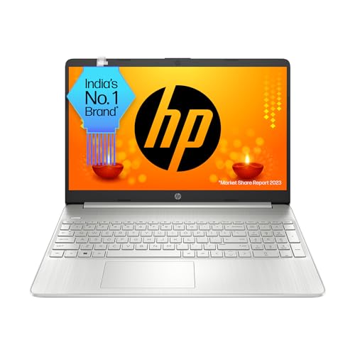 HP Laptop 15, 12th Gen i5-1235U, 15.6-inch (39.6 cm), FHD, Anti-Glare, 8GB DDR4, 512GB SSD, Intel Iris Xᶱ Graphics, Backlit Keyboard, Dual Speakers, (Win 11, MSO 2021, Silver, 1.69 kg), 15s-fy5007TU