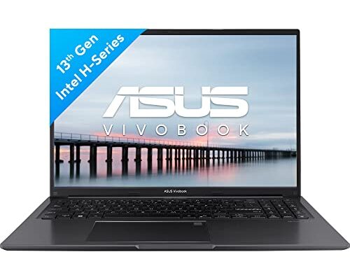 ASUS Vivobook 16 (2023), Intel Core i9-13900H 13th Gen, 16" (40.64 cm) FHD+, Thin & Light Laptop (16GB/1TB SSD/Intel Iris Xe/Win 11/Office 2021/Backlit KB/Fingerprint/Black/1.88 kg), X1605VA-MB957WS