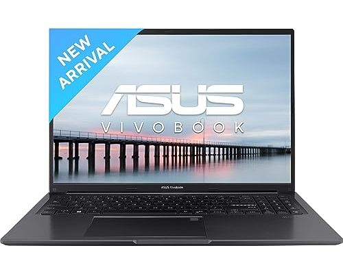 ASUS Vivobook 16, Intel®Core™ i3-1215U 12th Gen, 16" (40.64 cm) FHD+, Thin and Light Laptop (16 GB RAM/512GB SSD/Win11/FingerPrint/Black/1.88kg), X1605ZAB-MB342WS