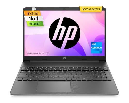 HP Laptop 15, Intel Celeron N4500, 15.6-inch (39.6 cm) HD, Micro-Edge, 8GB DDR4, 512GB SSD, Intel UHD Graphics, Dual Speakers, (Win 11, MSO 2021, Jet Black, 1.69 kg), 15s-fq3066TU