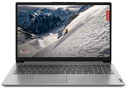 Lenovo IdeaPad 1 AMD Ryzen 5 7320U 15.6" HD Thin and Light Laptop (8GB/512GB SSD/Windows 11 Home/MS Office 2021/Cloud Grey/1.58Kg), 82VG00JJIN