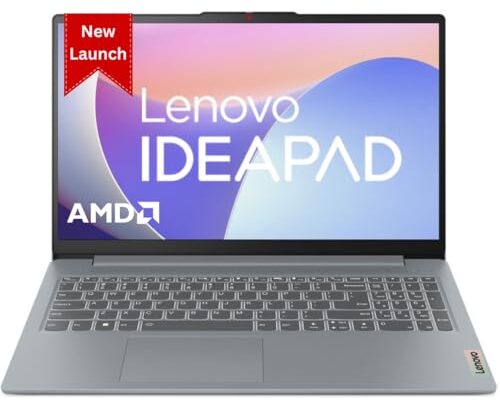 Lenovo Ideapad Slim 3 AMD Ryzen 5 7520U 15.6" (39.6cm) FHD Laptop (8Gb/512Gb SSD/Win 11/Office 2021/1 Year Warranty/Alexa Built-in/3 Month Game Pass/Arctic Grey/1.62Kg), 82XQ008GIN
