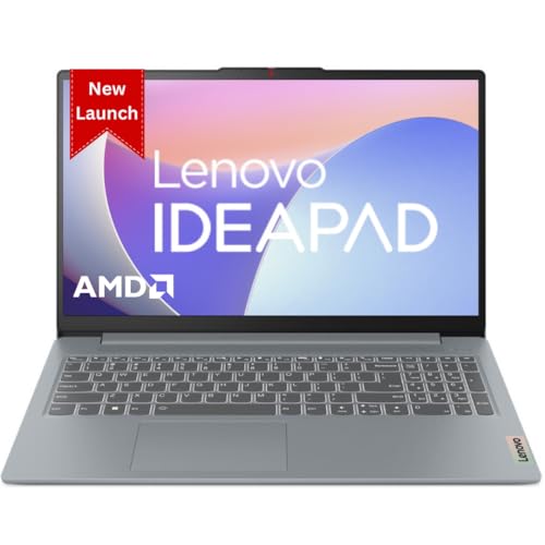 Lenovo Ideapad Slim 3 AMD Ryzen 5 7520U 15.6" (39.6cm) FHD Laptop (8Gb/512Gb SSD/Win 11/Office 2021/1 Year Warranty/Alexa Built-in/3 Month Game Pass/Arctic Grey/1.62Kg), 82XQ008GIN