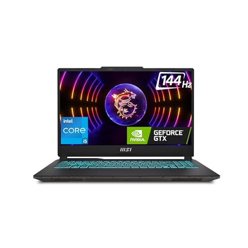 MSI Cyborg 15, Intel 12th Gen. i5-12450H, 40CM FHD 144Hz Gaming Laptop (8GB/512GB NVMe SSD/Windows 11 Home/Nvidia GeForce RTX 2050, GDDR6 4GB/Black/1.98Kg), A12UCX-265IN