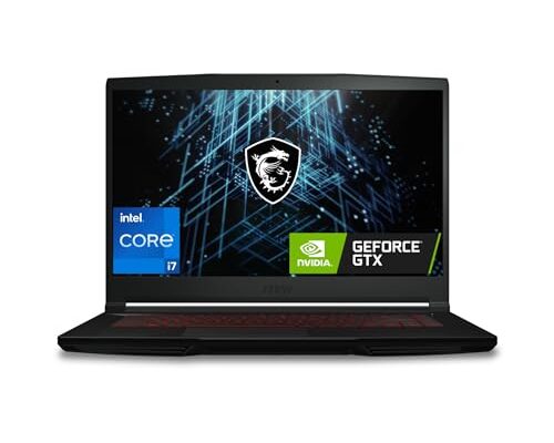 MSI Gaming GF63 Thin, Intel Core i7-11800H, 40CM FHD 144Hz Gaming Laptop (8GB/512GB NVMe SSD/Windows 10 Home/Nvidia GTX1650 4GB GDDR6/ Black/1.86Kg), 11SC-852IN