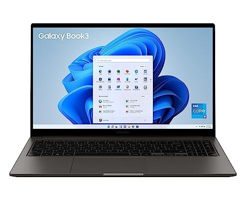 Samsung Galaxy Book3 Core i5 13th Gen 1335U - (16 GB/512 GB SSD/Windows 11 Home) Galaxy Book3 Thin and Light Laptop  (15.6 Inch, Graphite, 1.58 Kg, with MS Office)