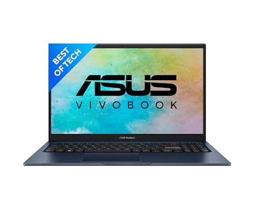 ASUS VivoBook 15 (2022), Intel®Core™ i3-1215U 12th Gen, 15.6″ (39.62 cm) FHD, Thin and Light Laptop (8GB/512 SSD//Windows 11/Office 2021/Backlit KB/Quiet Blue/1.7 kg), X1504ZA-NJ325WS