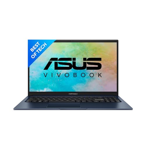 ASUS VivoBook 15 (2022), Intel®Core™ i3-1215U 12th Gen, 15.6" (39.62 cm) FHD, Thin and Light Laptop (8GB/512 SSD//Windows 11/Office 2021/Backlit KB/Quiet Blue/1.7 kg), X1504ZA-NJ325WS