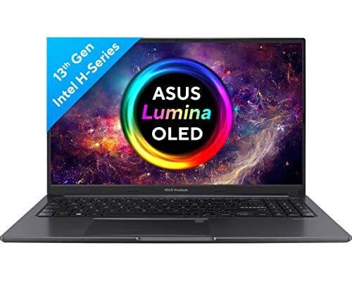 ASUS Vivobook 15 OLED (2023), Intel Core i5-13500H 13th Gen, 15.6" (39.62 cm) FHD OLED, Thin & Light Laptop (16GB/512GB SSD/Intel Iris Xᵉ/Win 11/Office 2021/Backlit KB/Black/1.7 kg), X1505VA-LK541WS