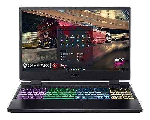 Acer Nitro 5 12th Gen Intel Core i5 Gaming Laptop with 39.62 cm (15.6") FHD IPS Display (Windows 11 Home/16 GB RAM/512 GB SSD/RTX 3050 Graphics/144 Hz/RGB Backlit), AN515-58, 2.5 KG