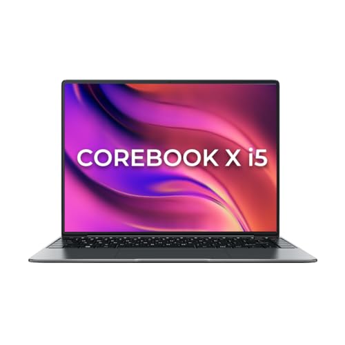 Chuwi CoreBook X i5 14" Laptop, 16GB RAM 512GB SSD, Windows 11, Intel Core i5-1035G1 (Upto 3.6GHz), WiFi 6, USB3.2, Backlit Keyboard, Webcam, Bluetooth 5.2, HDMI Port, 46.2 Wh, 1.4kg (Gray)