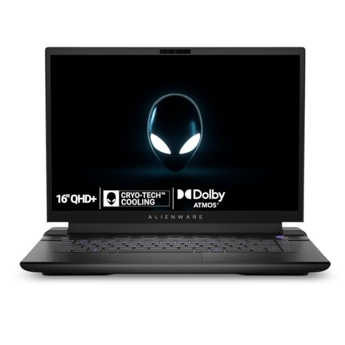 Dell Alienware m16 Gaming Laptop, AMD Ryzen 9-7845HX/32GB DDR5/2TB SSD/16 (40.64cm) FHD+ 480Hz, FHD IR Camera/NVIDIA RTX 4080, 12 GB GDDR6/Win 11 + MSO'21/15 Month Mcafee/Dark Metallic Moon/3.23kg
