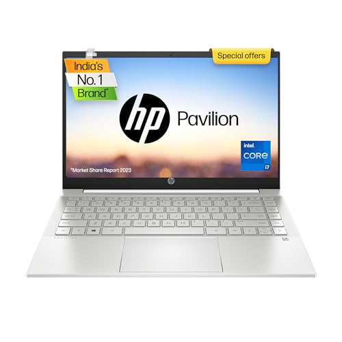 HP Pavilion 14, 11th Gen Intel Core i7-1195G7, 14-inch (35.6 cm), FHD, 16GB DDR4, 1TB SSD, Intel Iris Xe Graphics, FPR, Backlit KB, Audio by B&O (Win 11, MSO 2019, Silver, 1.41 kg), dv1029TU