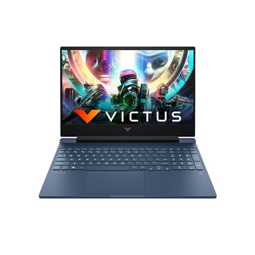 HP Victus Gaming Laptop 12th Gen Intel Core i5-12450H 15.6 inch(39.6 cm) FHD, 144 Hz, 9 ms Response time, 16GB DDR4, 1TB SSD, GeForce 4GB RTX 2050, B&O,Backlit KB (Win 11, 2.29kg, Blue) 15-fa1145TX