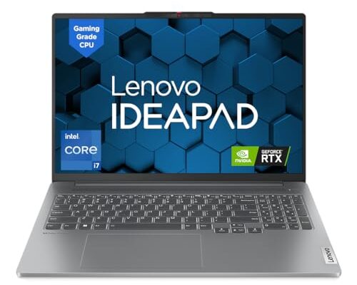 Lenovo IdeaPad Pro 5 Intel Core i7 13700H 16 Inch (40.6cm) 2.5K IPS 350Nits 120Hz Laptop (16GB/1TB SSD/NVDIA RTX 3050/Win 11/MSOffice/Backlit/FHD Camera/Alexa/3 month Game Pass/Grey/1.95Kg),83AQ005SIN