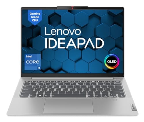 Lenovo IdeaPad Slim 5 13th Gen Intel Core i7-13620H 14"(35.5cm) WUXGA OLED Laptop (16GB/512GB SSD/Win 11/Office 2021/Backlit KB/FHD Camera/Alexa/3 Month Game Pass/Cloud Grey/1.46Kg), 82XD0040IN