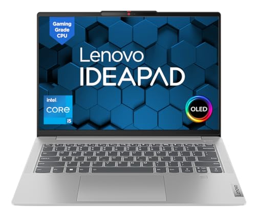 Lenovo IdeaPad Slim 5 Intel Core i5 13420H 14" (36cm) WUXGA OLED 400Nits Laptop (16GB/1TB SSD/Win 11/Office 2021/Backlit KB/FHD 1080p Camera/Alexa/3 Month Game Pass/Cloud Grey/1.46Kg), 82XD006GIN