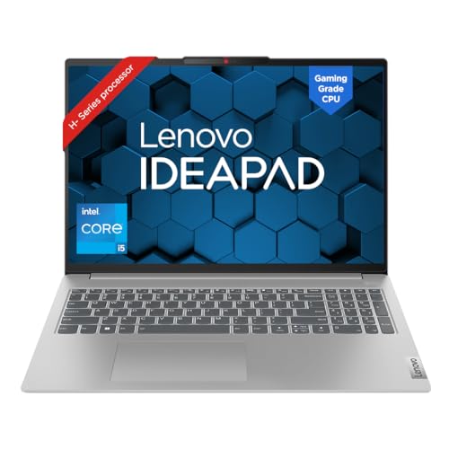 Lenovo IdeaPad Slim 5 Intel Core i5 13500H 16" (40.6cm) 2.5K IPS 350Nits Laptop (16GB/1TB SSD/Win 11/Office 2021/Backlit KB/FHD 1080p Camera/Alexa/3 Month Game Pass/Cloud Grey/1.89Kg), 82XF0077IN