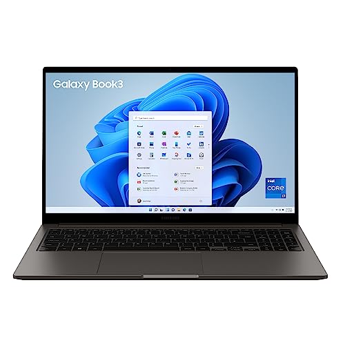 Samsung Galaxy Book3 Core i7 13th Gen 1355U - (16 GB/512 GB SSD/Windows 11 Home) Galaxy Book3 Thin and Light Laptop  (15.6 Inch, Graphite, 1.58 Kg, with MS Office)