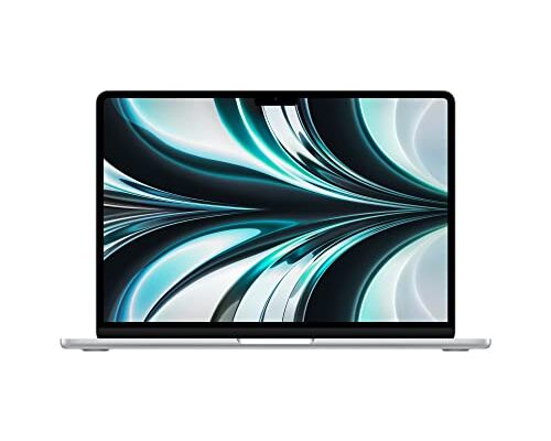 Apple 2022 MacBook Air Laptop with M2 chip: 34.46 cm (13.6-inch) Liquid Retina Display, 8GB RAM, 256GB SSD Storage, Backlit Keyboard, 1080p FaceTime HD Camera. Works with iPhone/iPad; Silver