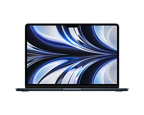 Apple 2022 MacBook Air Laptop with M2 chip: 34.46 cm (13.6-inch) Liquid Retina Display, 8GB RAM, 256GB SSD Storage, Backlit Keyboard, 1080p FaceTime HD Camera. Works with iPhone/iPad; Midnight