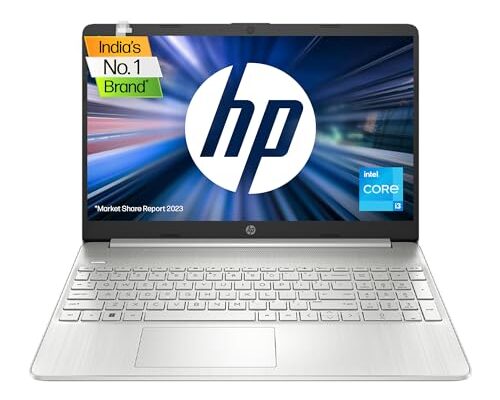 HP Laptop 15s, 12th Gen Intel Core i3-1215U, 15.6-inch (39.6 cm), FHD, 16GB DDR4, 512GB SSD, Intel UHD Graphics, Thin & Light, Dual Speakers (Win 11, MSO 2021, Silver, 1.69 kg), fy5004TU