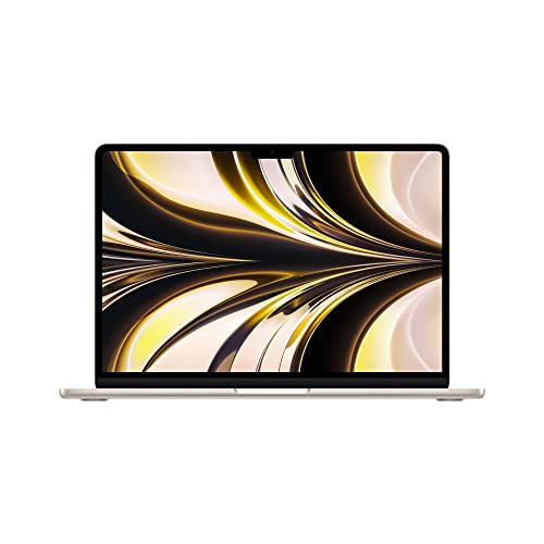 Apple 2022 MacBook Air Laptop with M2 chip: 34.46 cm (13.6-inch) Liquid Retina Display, 8GB RAM, 512GB SSD Storage, Backlit Keyboard, 1080p FaceTime HD Camera. Works with iPhone/iPad; Starlight