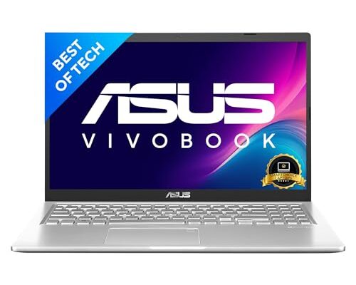 ASUS Vivobook 15, Intel Celeron N4020, 15.6" (39.62 cms) HD, Thin and Light Laptop (8GB/512GB SSD/Integrated Graphics/Windows 11/Office 2021/Fingerprint/Silver/1.8 kg), X515MA-BR024WS