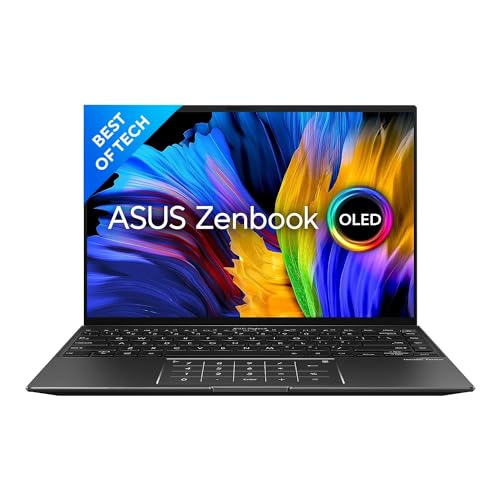ASUS Zenbook 14X OLED, Intel Core i5-12500H 12th Gen, 14" (35.56 cm) 2.8K 90Hz OLED, Thin and Light Laptop (16GB/512GB/Win11/Office 2021/Fingerprint/Grey/1.4 kg), UX5401ZA-KM541WS