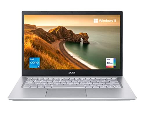 Acer Aspire 5 Thin & Light Laptop Intel Core i5 11th Gen Processor (8GB/512GB SSD/Windows 11 Home/MS Office/1.45 Kg/Silver/Backlit Keyboard) A514-54 with 35.5cm (14") Full HD Display