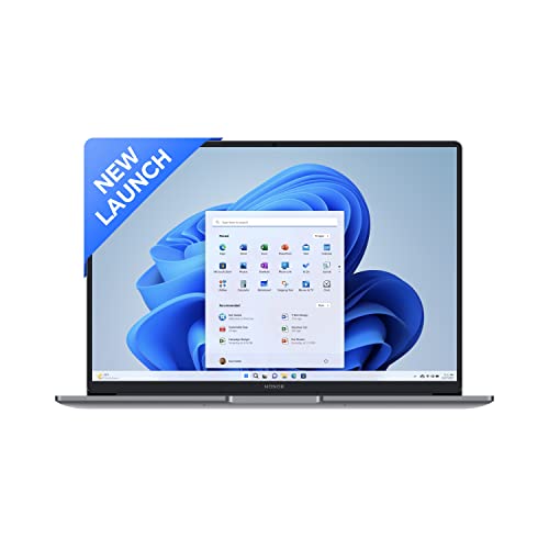 HONOR MagicBook X14 (2023), 12th Gen Intel Core i5-12450H (16GB/512GB NVMe SSD, 14-inch (35.56 cm) FHD IPS Anti-Glare Thin and Light Laptop/Windows 11/Backlit Keyboard/Fingerprint Login/1.43Kg), Gray