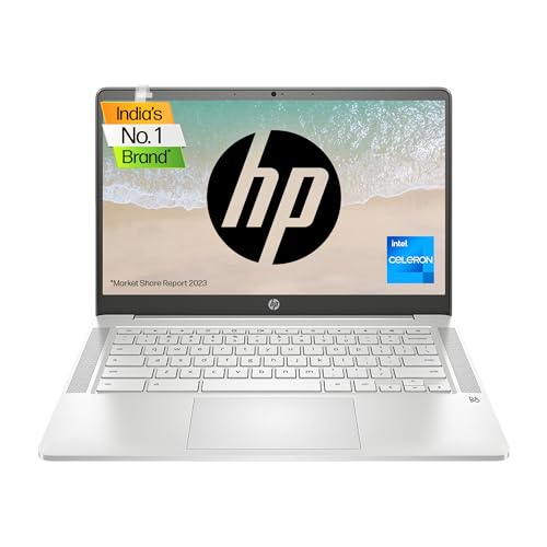 HP Chromebook 14a,Intel Celeron N4500 14inch(35.6 cm) FHD Touchscreen Laptop (Chrome OS, 4 GB SDRAM/64 GB eMMC/Chrome 64 /Dual Speakers/Google Assistant Built-in/Mineral Silver) 14a- na1004TU