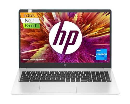 HP Chromebook 15A Intel Celeron N4500 15.6 Inch (39.6Cm) Hd,Anti-Glare, Chrome OS Micro-Edge Laptop(4Gb Ram/128 Gb Emmc/Intel Uhd Graphics/Google Assistant/Chrome 64/Numeric Keypad) 15A- Na0012Tu