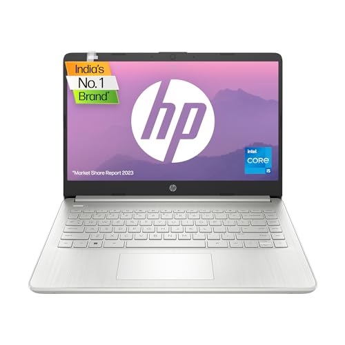 HP Laptop 14s, 12th Gen Intel Core i5-1235U, 14-inch (35.6 cm), FHD, 16GB DDR4, 512GB SSD, Intel Iris Xᵉ graphics, Backlit KB, Thin & light, Dual speakers (Win 11, MSO 2021, Silver, 1.46 kg), dy5005TU