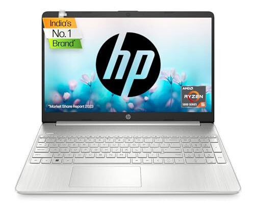 HP Laptop 15s, AMD Ryzen 5 5500U, 15.6-inch (39.6 cm), FHD, 8GB DDR4, 512GB SSD, AMD Radeon Graphics, Thin & Light, Dual Speakers (Win 11, MSO 2021, Silver, 1.69 kg), eq2223AU