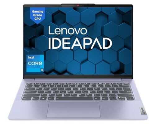 Lenovo IdeaPad Slim 5 Intel Core i5 12450H 14" (35.5cm) WUXGA+ IPS Laptop (16GB/512GB SSD/Win 11/Office 2021/Backlit KB/FHD Camera/Alexa/3 Month Game Pass/Cloud Grey/1.46Kg), 83BF000UIN