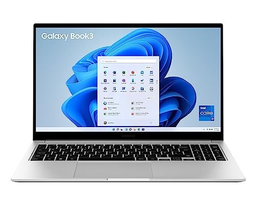 Samsung Galaxy Book3 Core i7 13th Gen 1355U - (16 GB/512 GB SSD/Windows 11 Home) Galaxy Book3 Thin and Light Laptop (15.6 Inch, Silver, 1.58 Kg, with MS Office)