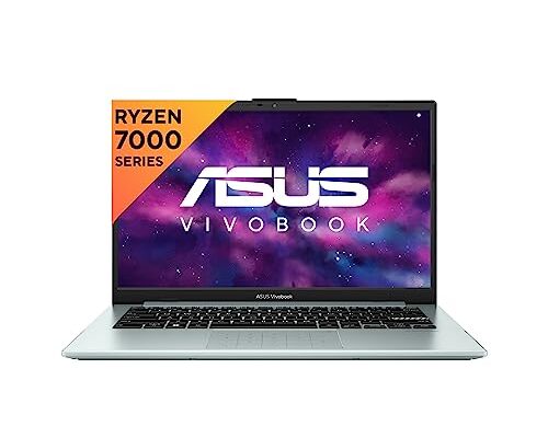 ASUS Vivobook Go 14 (2023), AMD Ryzen 3 7320U, 14-inch (35.56 cm) FHD, Thin & Light Laptop (8GB/512GB SSD/Windows 11/Office 2021/Alexa Built-in/Grey Green/1.38 kg), E1404FA-NK323WS