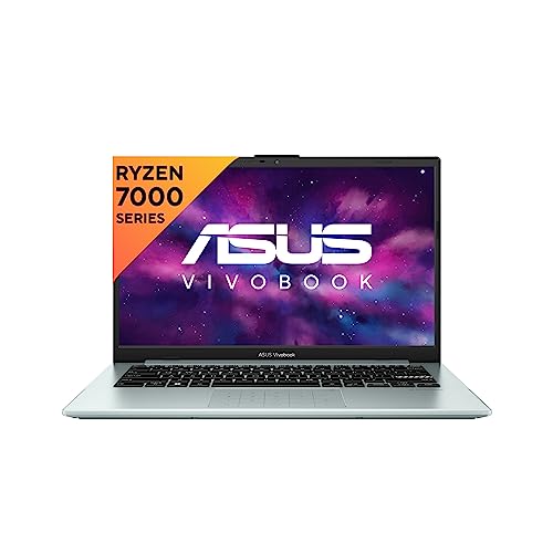 ASUS Vivobook Go 14 (2023), AMD Ryzen 3 7320U, 14-inch (35.56 cm) FHD, Thin & Light Laptop (8GB/512GB SSD/Windows 11/Office 2021/Alexa Built-in/Grey Green/1.38 kg), E1404FA-NK323WS