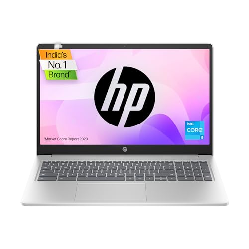 HP Chromebook 15a, Intel Core i3, 15.6-inch (39.6 cm), FHD, 8GB LPDDR5, 256GB UFS, Intel UHD Graphics, HD Camera w/Privacy Shutter, Backlit KB (Chrome OS, Silver, 1.73 kg), nb0002TU