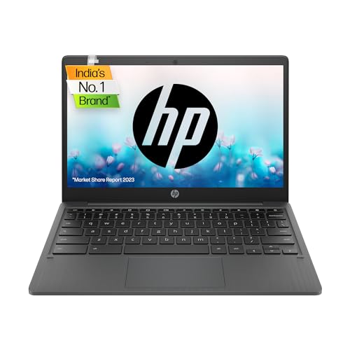 HP Chromebook MediaTek Kompanio 500 11.6 inch(29.5 cm) HD, Anti -Glare, Touchscreen Laptop(4 GB LPDDR4/64 GB EMMC Storage/Chrome OS/Dual Speakers/Ash Gray/1.07 Kg)-11a-na0004MU