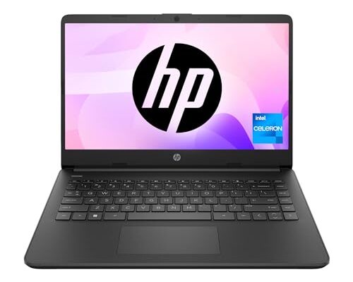 HP Laptop 14s, Intel Celeron N4500, 14-inch (35.6 cm), HD, 8GB DDR4, 256GB SSD, Intel UHD Graphics, Thin & Light, Dual Speakers, BrightView Display (Win 11, MSO 2021, Black, 1.46 kg), dq3037TU