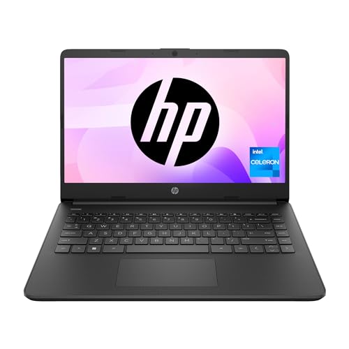 HP Laptop 14s, Intel Celeron N4500, 14-inch (35.6 cm), HD, 8GB DDR4, 256GB SSD, Intel UHD Graphics, Thin & Light, Dual Speakers, BrightView Display (Win 11, MSO 2021, Black, 1.46 kg), dq3037TU