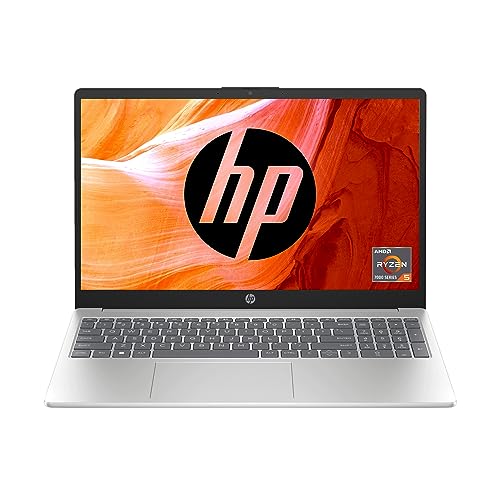 HP Laptop 15, AMD Ryzen 5 7520U, 15.6-inch (39.6 cm), FHD, 16GB LPDDR5, 512GB SSD, AMD Radeon Graphics, FPR, FHD Camera w/Privacy Shutter, Backlit KB (Win 11, MSO 2021, Silver, 1.59 kg), fc0031AU